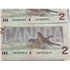 Image 4 : 10 Canada $2 Banknotes, Birds of Canada Series, 1986