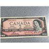 Image 1 : 1954 Bank of Canada Two Dollar Bill, A3410671, Queen Elizabeth II