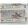 Image 8 : 10 Consecutive Canadian $2 Bills Birds of Canada Series