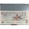 Image 2 : 14 Sequential Canadian $2 Banknotes Bank of Canada Birds Series