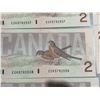 Image 7 : 14 Sequential Canadian $2 Banknotes Bank of Canada Birds Series