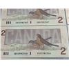 Image 5 : 10 Consecutive 1986 Canadian $2 Bills with CBH2982361-369 Serial Numbers