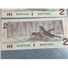 Image 4 : Three 1986 Canada $2 Banknotes Sequential Serial Numbers
