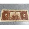 Image 2 : 1937 Bank of Canada Two Dollar Bill King George VI