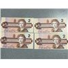 Image 6 : Consecutive Canadian Two Dollar Bills (EGR9140695-698, 700)