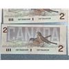 Image 11 : Consecutive Canadian $2 Bills 1986 CBF3468440-CBF3468454 Lot of 15