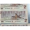 Image 13 : Consecutive Canadian $2 Bills 1986 CBF3468440-CBF3468454 Lot of 15