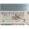 Image 2 : Consecutive Canadian $2 Bills 1986 CBF3468440-CBF3468454 Lot of 15