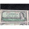 Image 10 : 17 Sequential 1954 Bank of Canada $1 Notes Beattie-Rasminsky