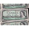 Image 17 : 17 Sequential 1954 Bank of Canada $1 Notes Beattie-Rasminsky