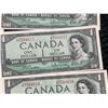 Image 18 : 17 Sequential 1954 Bank of Canada $1 Notes Beattie-Rasminsky
