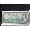 Image 2 : 17 Sequential 1954 Bank of Canada $1 Notes Beattie-Rasminsky