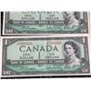 Image 7 : 17 Sequential 1954 Bank of Canada $1 Notes Beattie-Rasminsky