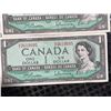 Image 13 : 12 Canada 1954 $1 Banknotes
