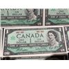 Image 12 : 23 1967 Canadian Centennial One Dollar Banknotes