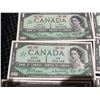 Image 9 : 23 1967 Canadian Centennial One Dollar Banknotes