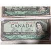 Image 13 : 17 Bank of Canada 1954 $1 Notes, Modified Portrait, Circulated