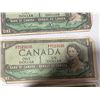 Image 18 : 17 Bank of Canada 1954 $1 Notes, Modified Portrait, Circulated
