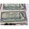 Image 12 : 12 Canada 1954 One Dollar Banknotes Featuring Queen Elizabeth II