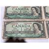 Image 6 : 12 Canada 1954 One Dollar Banknotes Featuring Queen Elizabeth II
