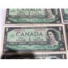 Image 4 : 7 Canadian 1967 Centennial $1 Banknotes