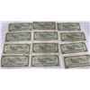 Image 16 : 12 Canada 1954 One Dollar Banknotes QEII