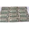 Image 1 : 12 Canada 1954 One Dollar Banknotes QEII
