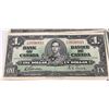 Image 4 : Six 1937 Bank of Canada $1 George VI Notes
