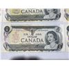 Image 10 : 9 Bank of Canada 1973 One Dollar Notes, Multiserial
