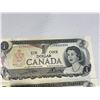 Image 5 : 9 Bank of Canada 1973 One Dollar Notes, Multiserial