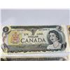 Image 2 : 6 Bank of Canada 1973 One Dollar Notes
