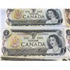 Image 4 : 6 Bank of Canada 1973 One Dollar Notes