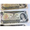 Image 7 : 6 Bank of Canada 1973 One Dollar Notes