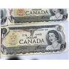 Image 8 : 6 Bank of Canada 1973 One Dollar Notes