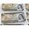 Image 11 : 18 Bank of Canada $1 Bills, 1954 Series, QEII, Mixed Prefixes