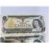 Image 14 : 18 Bank of Canada $1 Bills, 1954 Series, QEII, Mixed Prefixes