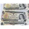 Image 4 : 18 Bank of Canada $1 Bills, 1954 Series, QEII, Mixed Prefixes