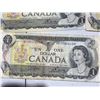 Image 7 : 18 Bank of Canada $1 Bills, 1954 Series, QEII, Mixed Prefixes