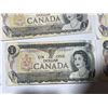 Image 13 : 18 Bank of Canada $1 Notes Queen Elizabeth II 1954 Series