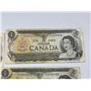 Image 14 : 18 Bank of Canada $1 Notes Queen Elizabeth II 1954 Series