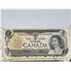 Image 8 : 18 Bank of Canada $1 Notes Queen Elizabeth II 1954 Series