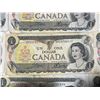 Image 9 : 18 Bank of Canada $1 Notes Queen Elizabeth II 1954 Series