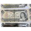 Image 10 : 22 Canadian One Dollar Banknotes, 1954 Series