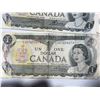 Image 12 : 22 Canadian One Dollar Banknotes, 1954 Series
