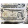 Image 16 : 22 Canadian One Dollar Banknotes, 1954 Series