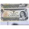 Image 6 : 22 Canadian One Dollar Banknotes, 1954 Series