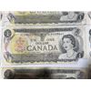 Image 9 : 22 Canadian One Dollar Banknotes, 1954 Series
