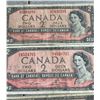 Image 4 : 1954 Series Bank of Canada $2 Notes, Lot of 10