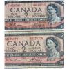 Image 8 : 1954 Series Bank of Canada $2 Notes, Lot of 10