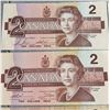 Image 5 : 10 Canada $2 Banknotes 1986, Queen Elizabeth II